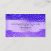 Chic Glitter SPA Nail Salon Makeup Loyalty Kaart Visitekaartje (Achterkant)