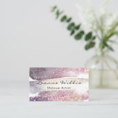 Chic Glitter Sparkle Visitekaartje (Staand voorkant)