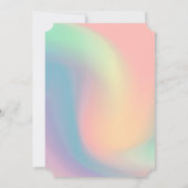 Chic Glitter Tiara Holographic Sweet 16 Party Kaart (Achterkant)