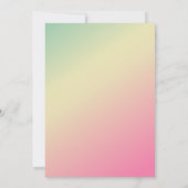 Chic Glitter Tiara Palm Leaves Birthday Party Kaart (Achterkant)