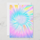 Chic Glitter Tiara Tie Dye Birthday Kaart (Achterkant)