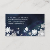 Chic Glittery Bloemen Bloemist Visitekaartje (Achterkant)