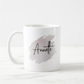 Chic glittery brushstroke personalized  koffiemok (Links)