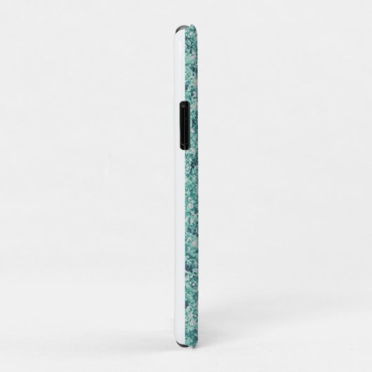 Chic Glittery Turquiose, op maat gemaakt Case-Mate iPhone Case (Achterkant/rechts)