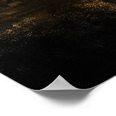 Chic Gold Abstract Typography Wedding Poster (Hoek)