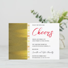 Chic Gold Art Deco - Uitnodiging voor nieuwe jaren