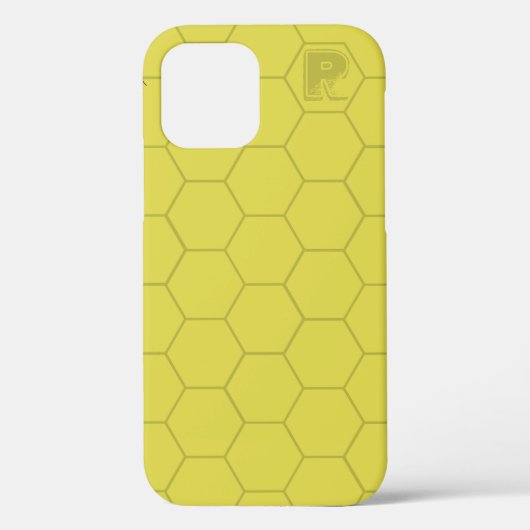 Chic Gold bee Monogram Hoesje-Verenigde iPhone Cas Case-Mate iPhone Case (Achterkant)