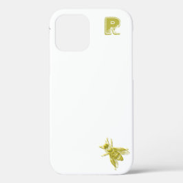 Chic Gold bee Monogram Hoesje-Verenigde iPhone Cas Case-Mate iPhone Case