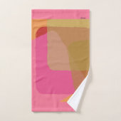 Chic Gold beige Roze Oranje Abstract patroon Bad Handdoek (Handdoek)