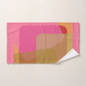 Chic Gold beige Roze Oranje Abstract patroon Bad Handdoek (Handdoek)