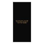 Chic Gold & Black Professional Salon Service Reclamekaart (Achterkant)