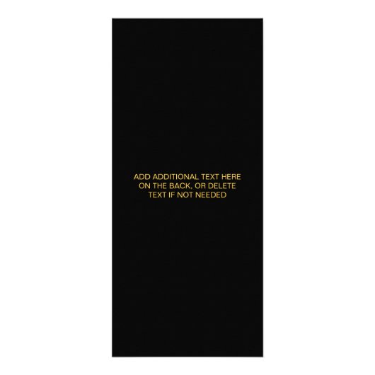 Chic Gold & Black Professional Salon Service Reclamekaart (Achterkant)