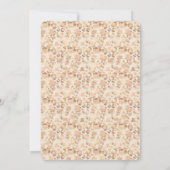 Chic Gold Blush Roze luipaard Baby shower afdrukke Kaart (Achterkant)