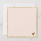 Chic Gold blush roze vierkant cadeaubon logo (Achterkant)