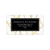 Chic Gold Bobby Pins Hair Stylist Salon Etiket (Voorkant)