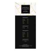 Chic Gold Bobby Pins Hair Stylist Salon Reclamekaart (Voorkant)
