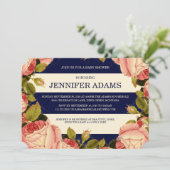 CHIC GOLD | BOTANISCH BABY SHOWER INVITE KAART (Staand voorkant)