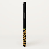 Chic Gold Brown-luipaard print Red Rose met naam Case-Mate iPhone Case (Achterkant / rechts)