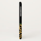 Chic Gold Brown-luipaard print Red Rose met naam Case-Mate iPhone Case (Achterkant/links)