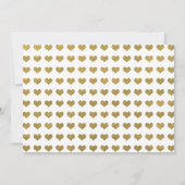 Chic Gold Brush Stroke | XOXO Eenvoudig sparen de Save The Date (Achterkant)