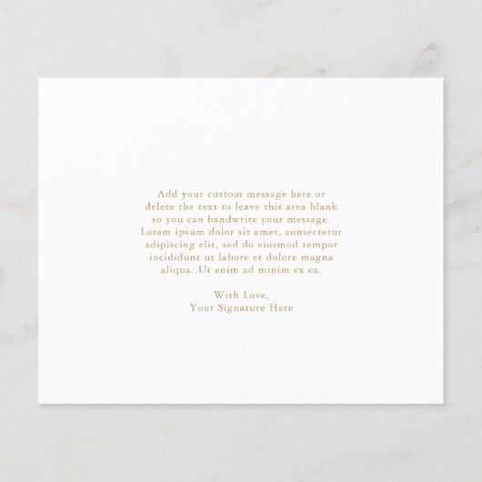 Chic Gold Budget Weduwnaar Hartelijk dank (Achterkant)