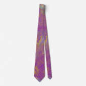 Chic Gold Butterfly Aqua Violet Achtergrond Stropdas (Voorkant)