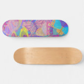 Chic Gold Butterfly kleurig Persoonlijk Skateboard (Horizontaal)