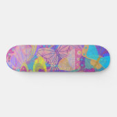 Chic Gold Butterfly kleurig Persoonlijk Skateboard (Horizontaal)