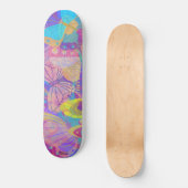 Chic Gold Butterfly kleurig Persoonlijk Skateboard (Voorkant)