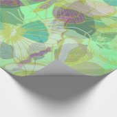 Chic Gold Butterfly Pistachio Violet Cadeaupapier (Hoek)