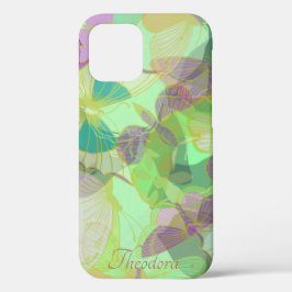 Chic Gold Butterfly Pistachio Violet Case-Mate iPhone Case