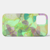 Chic Gold Butterfly Pistachio Violet Case-Mate iPhone Case (Achterkant (horizontaal))