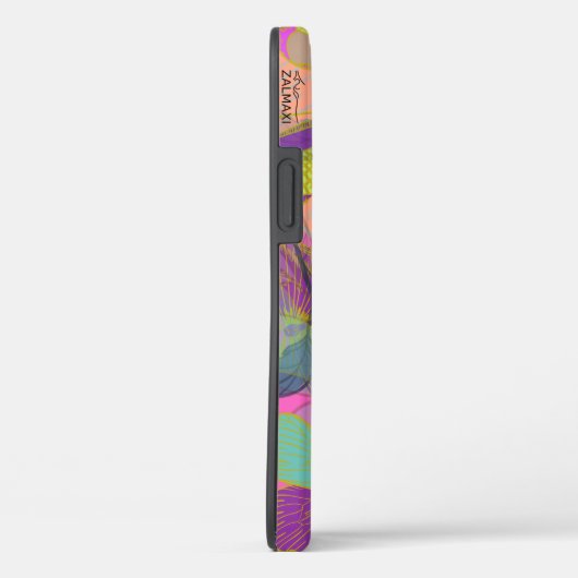 Chic Gold Butterfly Turquoise Violet Case-Mate iPhone Case (Achterkant / Rechts)