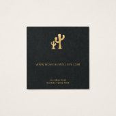 Chic Gold Cactus die Display Kaart verdienen (Achterkant)