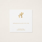 Chic Gold Cactus die Display Kaart verdienen (Achterkant)