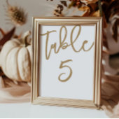 Chic Gold Calligraphy Wedding Kaart