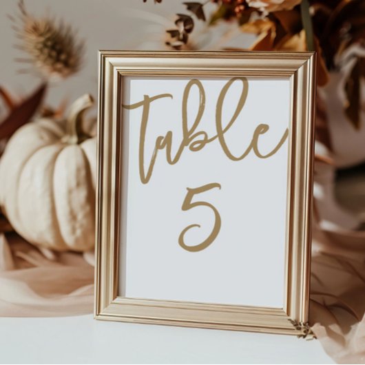 Chic Gold Calligraphy Wedding Kaart