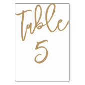 Chic Gold Calligraphy Wedding Kaart (Voorkant)