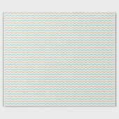Chic Gold Chevron inpakpapier (Vlak)