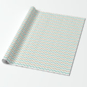 Chic Gold Chevron inpakpapier (Uitgerold)