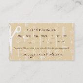 Chic Gold & Coco Hair & Beauty Appointcard Afsprakenkaartje (Achterkant)