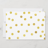 Chic Gold Confetti 80e verjaardag Kaart (Achterkant)