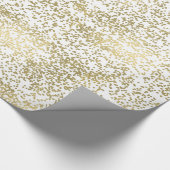 Chic Gold Confetti Cadeaupapier (Hoek)