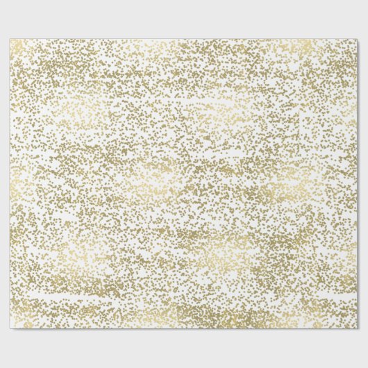 Chic Gold Confetti Cadeaupapier (Vlak)