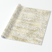 Chic Gold Confetti Cadeaupapier (Uitgerold)