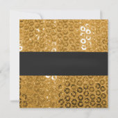 Chic Gold Crown Little Princess Baby shower Kaart (Achterkant)