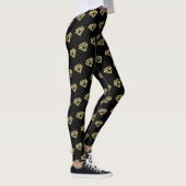 Chic Gold Diamonds Bruidsfeest Wedding Leggings (Rechts)