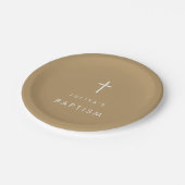 Chic Gold-doop Papieren Bordje (Gekanteld)