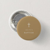 Chic Gold-doop Ronde Button 3,2 Cm (Voorkant /achterkant)