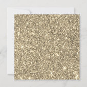 Chic Gold Dress Glitter Sweet 16 Kaart (Achterkant)